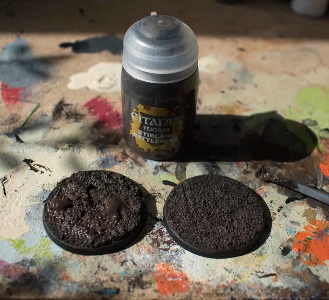 Image containing the GW texture paint Stirland Battlemire when wet
