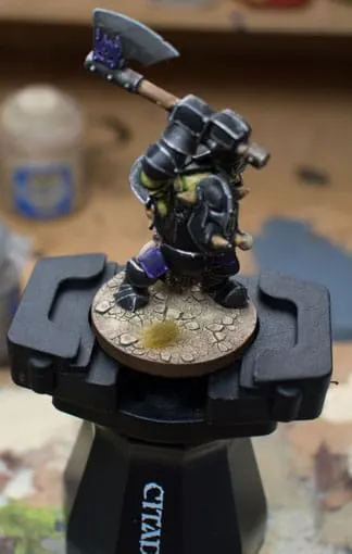 TIL that the base of Citadel Painting Handle can be screwed off.  Furthermore, you can drill a hole into a vehicle and screw the base right  into it for easier handling!! 