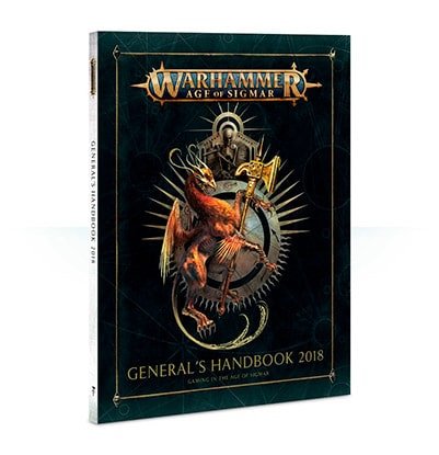 A picture of the 2018 version of the Generals Handbook. This is an important book if you want to play matched play in Age of Sigmar