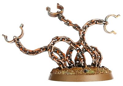 A picture of the Endless Spell Soulsnare Shackles from the Malign Sorcery expansion for Age of Sigmar 2.0