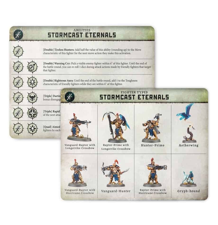 Ability card for the Stormcast Eternals Warband in Warcry