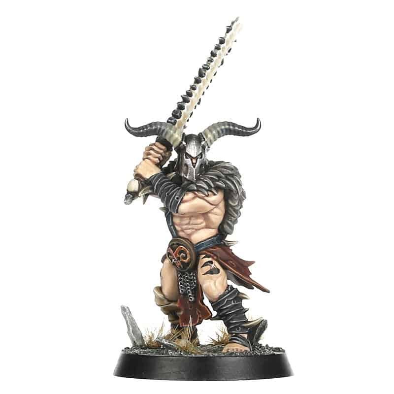 Preytaker with Sawtooth Blade Miniature for the Untamed Beasts Warband in Warcry