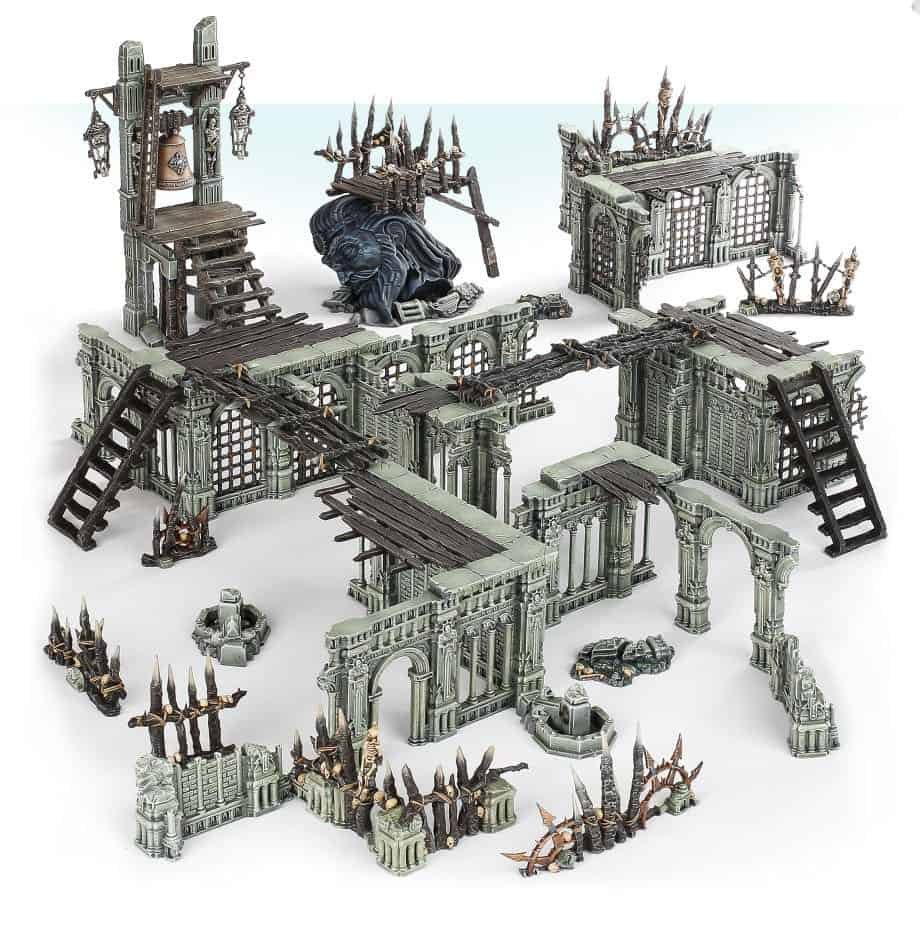 The Terrain included in the starter set for Warcry