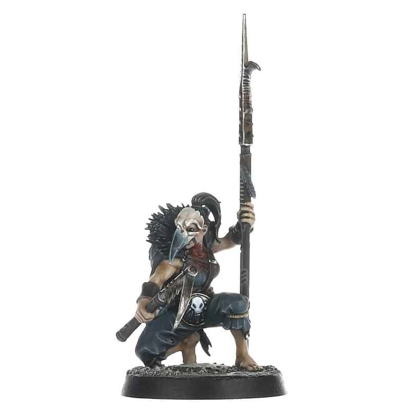 Cabalist with Spear for the Corvus Cabal Warcry Warband