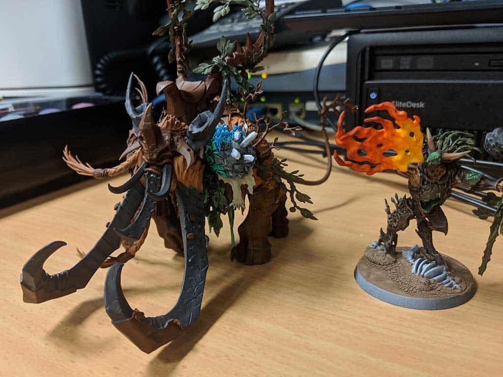 Some converted Sylvaneth and Beastclaw Raiders for Age of Sigmar