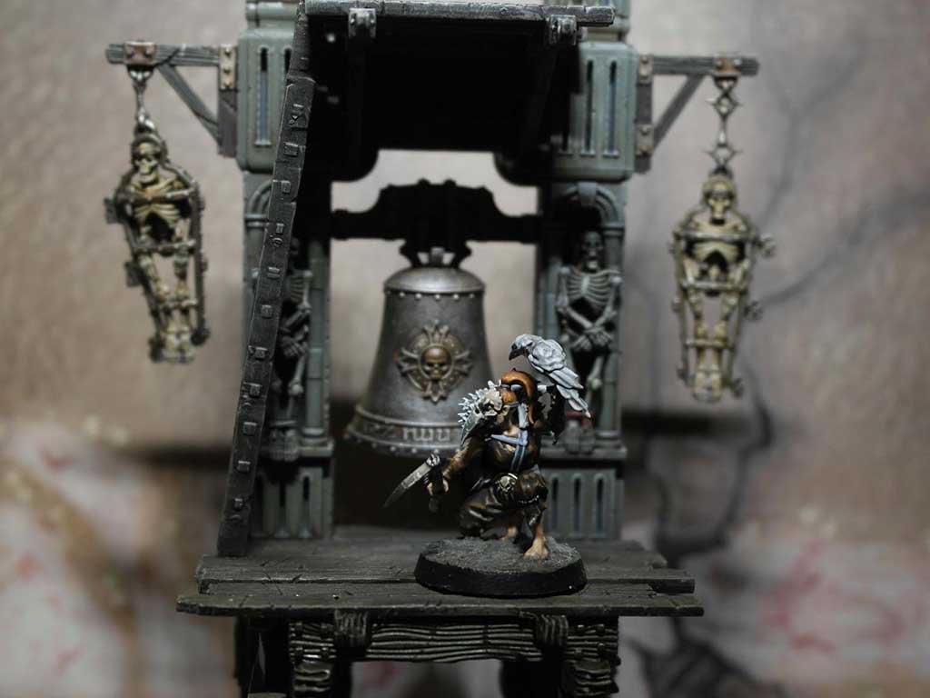 My white and blue painting scheme for the Corvus Cabal Warband in Warcry