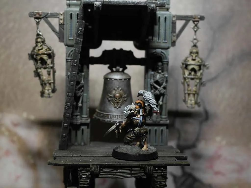My white and blue painting scheme for the Corvus Cabal Warband in Warcry