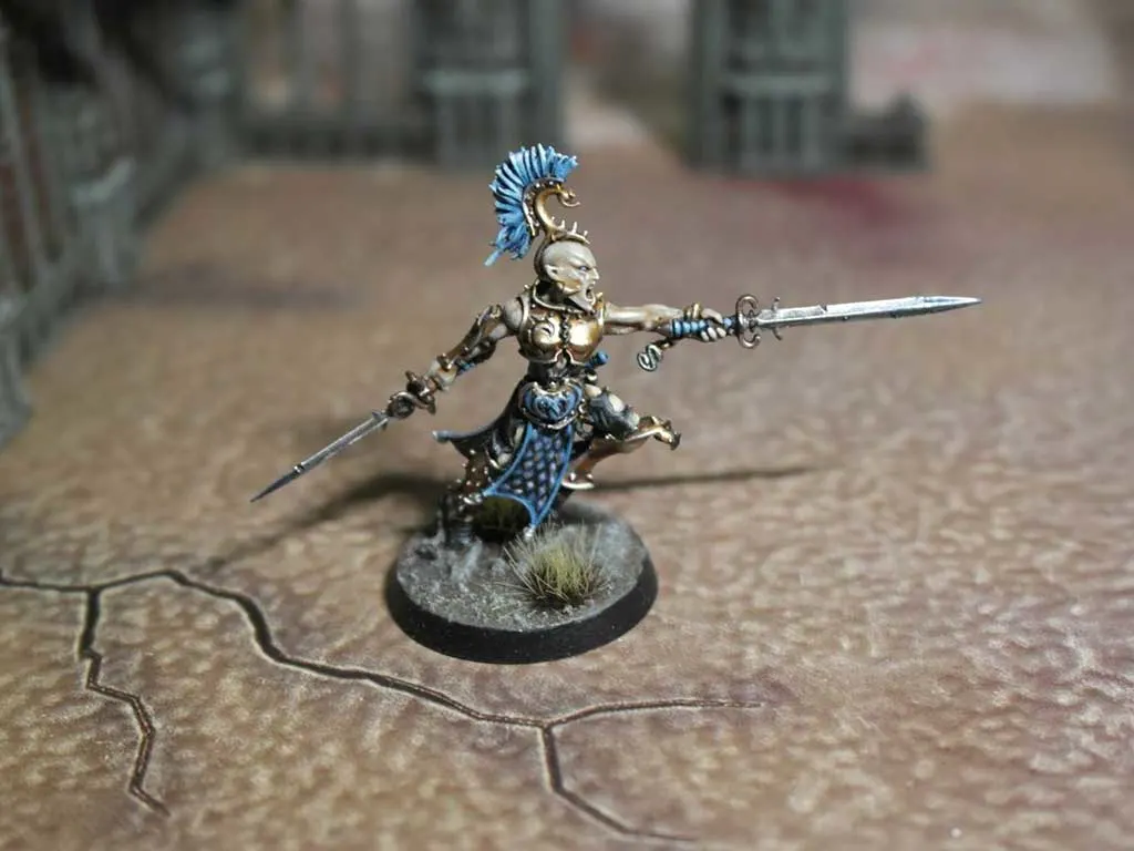 My blue painting scheme for the Splintered Fang Warcry Warband (blue scheme)