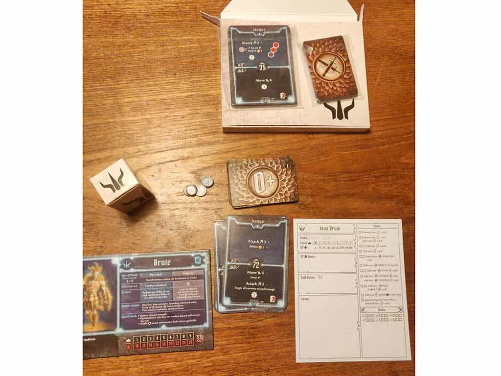 Exactly what you need for each fighter when you start a Gloomhaven Campaign