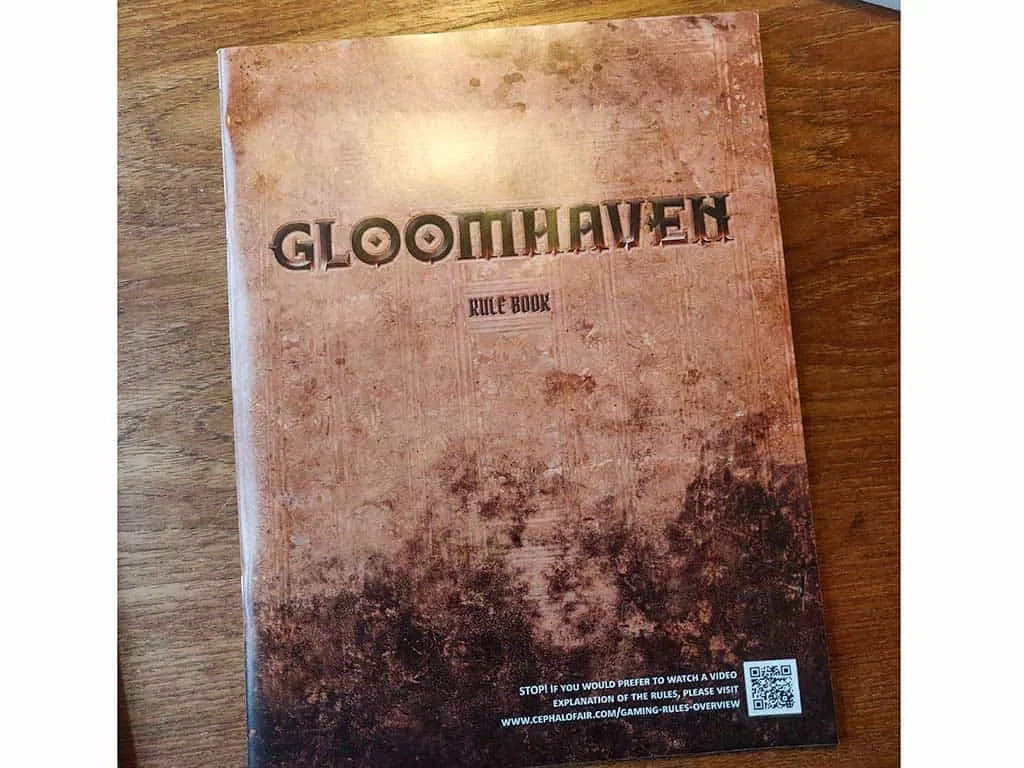 The rulebook for Gloomhaven