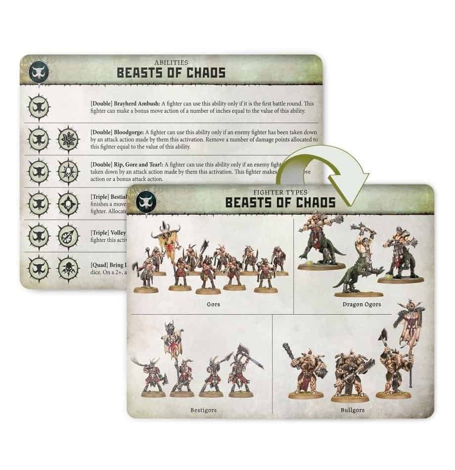 Fighters in the Kharadron Beasts of Chaos Warcry Warband