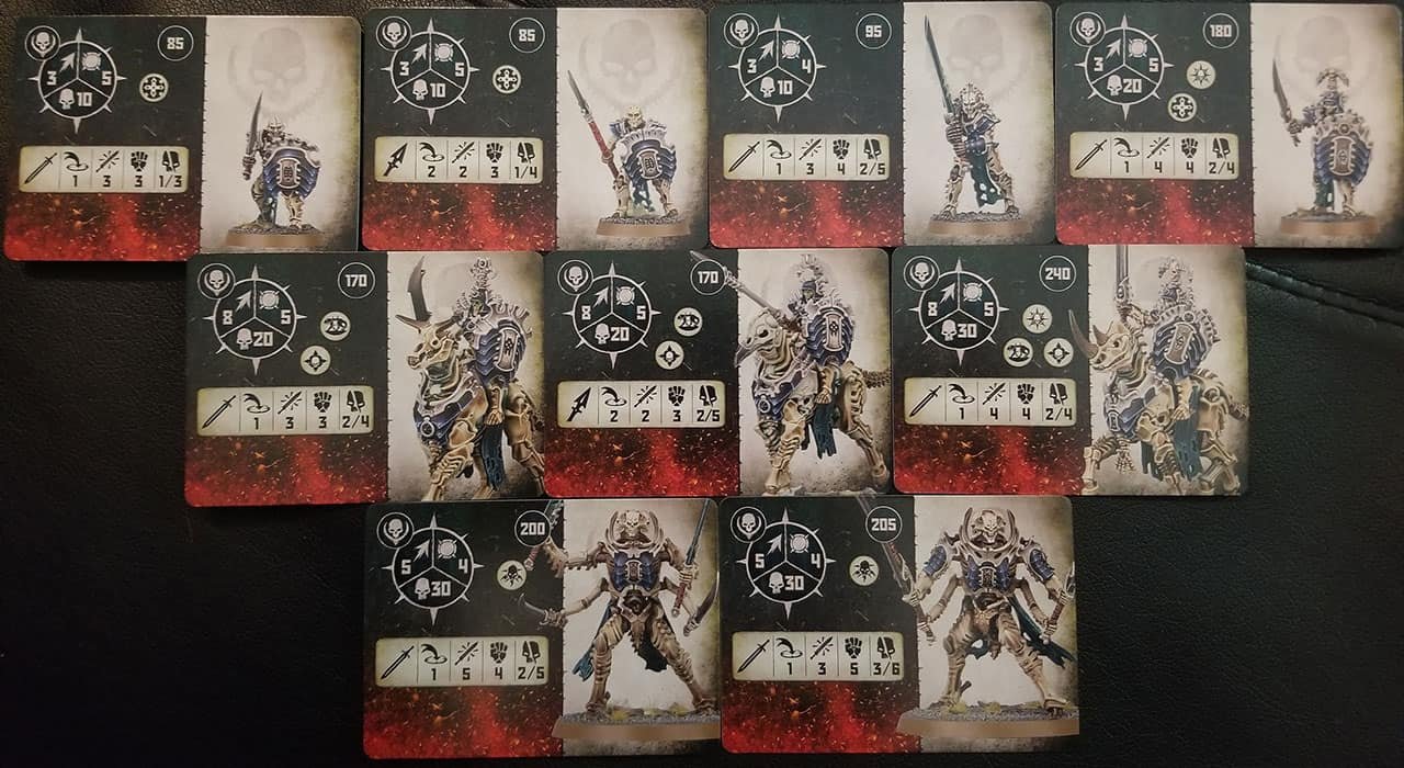 Fighter Cards the Bonereapers in Warcry