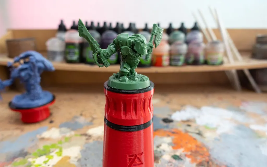 Painting Handles: Use magnets to help hold your minis while you