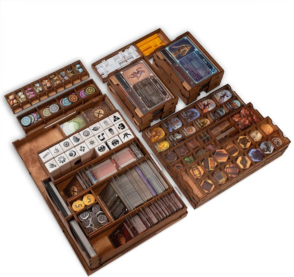 Update]. Wife bought me an organised for my birthday. It took the best part  of 6 hours to assemble and fill. But it's definitely worth it!  (Docsmagic.de Organiser insert for Gloomhaven) 