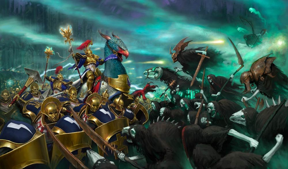 Artwork for Age of Sigmar used in our Warhammer 40.000 vs Age of Sigmar article