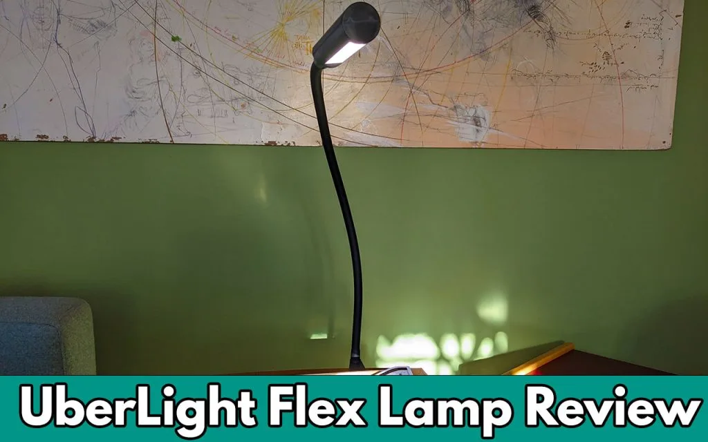 The feature image for the Uberlight Flex lamp review