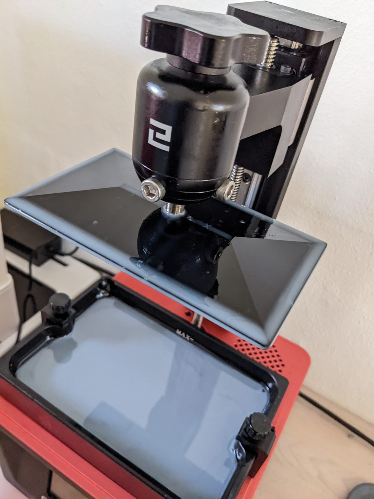 Elegoo Mars 3 Pro resin 3D printer printing miniatures